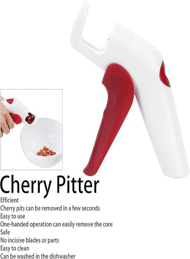 CREDLY Cherry Pitter,Cherry Olive Core Remover,Handheld Multi‑Function Fruit Corer Pitting Tool - Image 5
